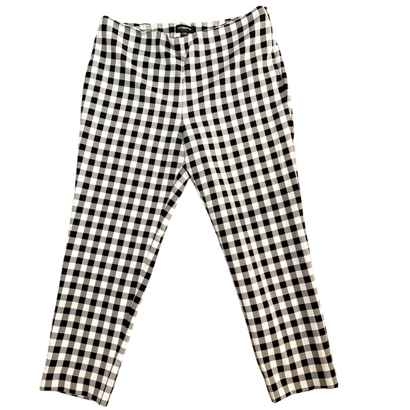 Liz Claiborne Career Emma Ankle Pants Buffalo Plaid Size 14 - Picture 2 of 11